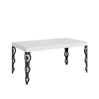 Karamay Premium Anthracite Table - Extendable table 90X120/224 cm Karamay Premium White Ash Anthracite frame