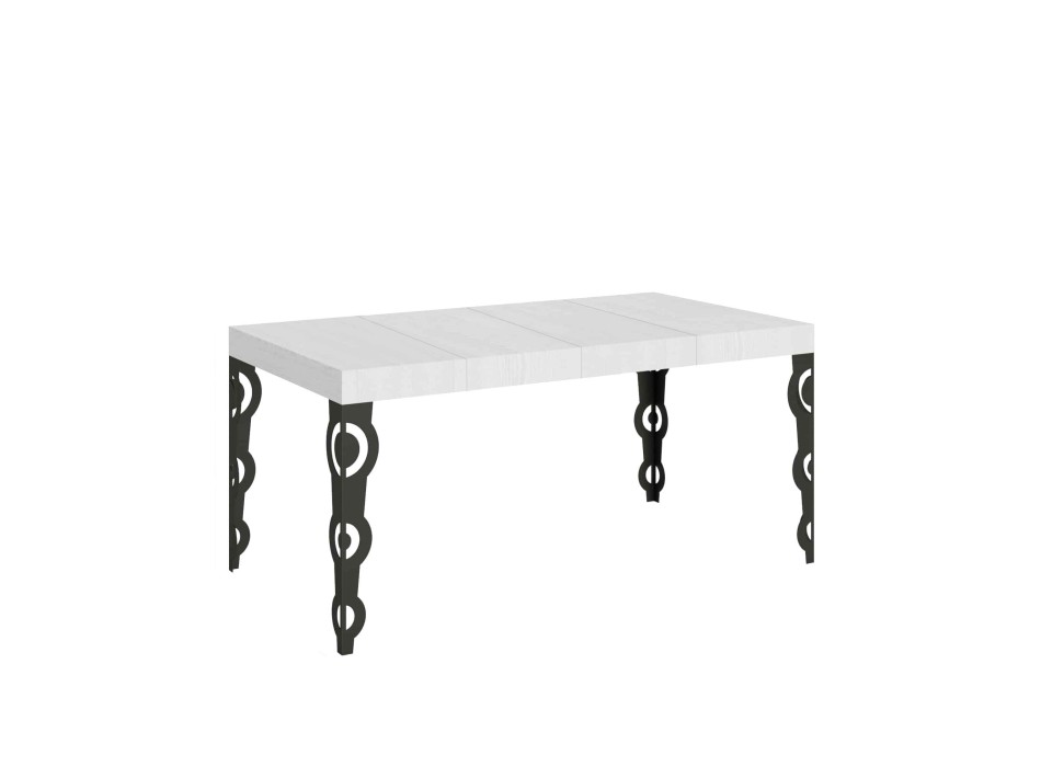 Karamay Premium Anthracite Table - Extendable table 90X120/224 cm Karamay Premium White Ash Anthracite frame