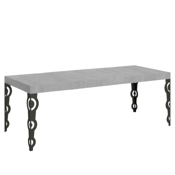 Karamay Premium Anthracite Table - Extendable table 90x160/264 cm Karamay Premium White Ash Anthracite frame