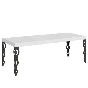 Karamay Premium Anthracite Table - Extendable table 90x160/264 cm Karamay Premium White Ash Anthracite frame