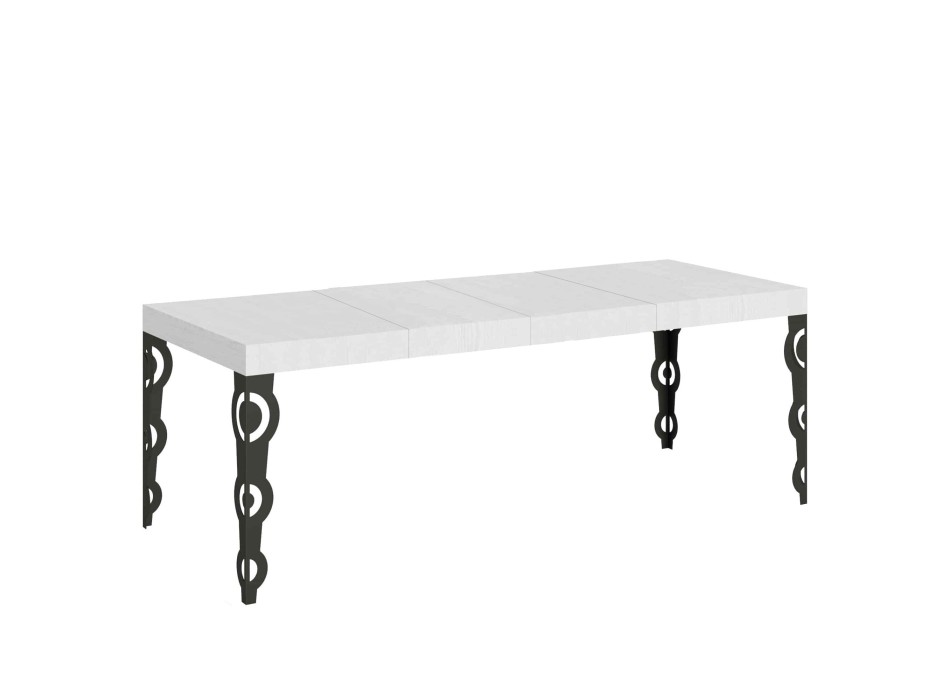 Karamay Premium Anthracite Table - Extendable table 90x160/264 cm Karamay Premium White Ash Anthracite frame