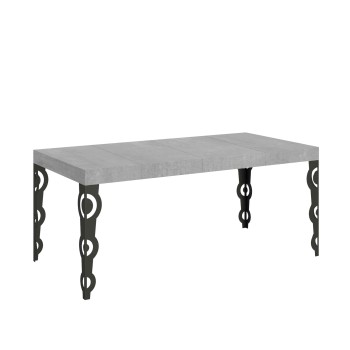 Karamay Premium Anthracite Table - Extendable table 90x90/246 cm Karamay Premium White Ash Anthracite frame