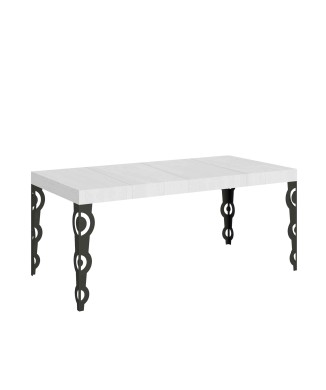 Karamay Premium Anthracite Table - Extendable table 90x90/246 cm Karamay Premium White Ash Anthracite frame