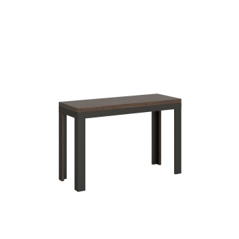 Linea Double Table - Opening table 120/200x45/90 cm Linea Double Oak Nature Anthracite frame