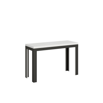 Linea Double Table - Opening table 120/200x45/90 cm Linea Double Oak Nature Anthracite frame