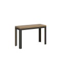 Opening table 120/200x45/90 cm Double Line with Anthracite frame