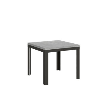 Libra Line Anthracite Table - Opening table 90x90/180 cm Libra Line Oak Nature Anthracite frame