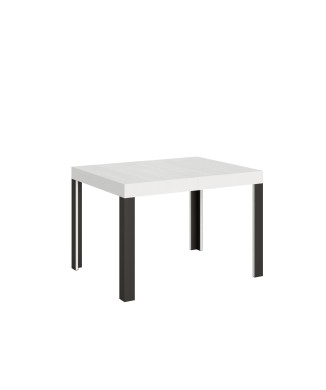 Linea Table - Extendable table 70x110/194 cm Linea White Ash Anthracite frame