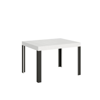 Linea Table - Extendable table 70x110/194 cm Linea White Ash Anthracite frame