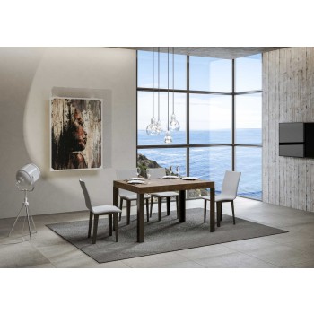 Linea Table - Extendable table 90x120/224 cm Linea White Ash Anthracite frame