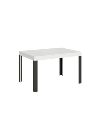 Linea Table - Extendable table 90x120/224 cm Linea White Ash Anthracite frame