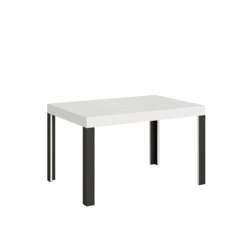 Linea Table - Extendable table 90x120/224 cm Linea White Ash Anthracite frame