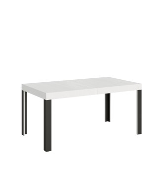 Linea Table - Extendable table 90x160/264 cm Linea White Ash Anthracite frame