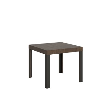 Linea Table - Extendable table 90x90/246 cm Linea White Ash Anthracite frame