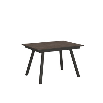 Mirhi table - Extendable table 90x120/180 cm Mirhi White Ash Anthracite frame