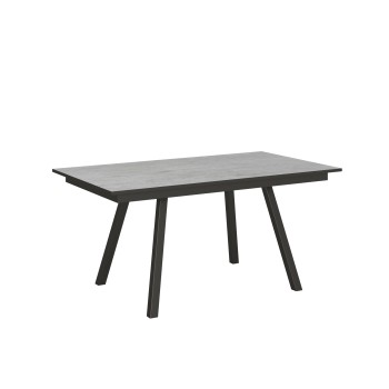 Mirhi table - Extendable table 90x160/220 cm Mirhi White Ash Anthracite frame