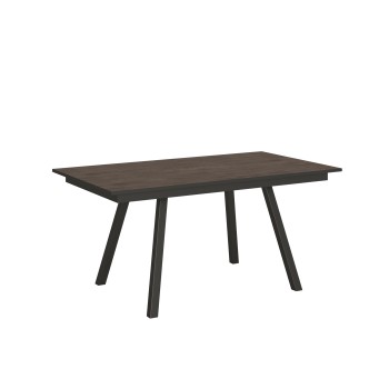 Mirhi table - Extendable table 90x160/220 cm Mirhi White Ash Anthracite frame