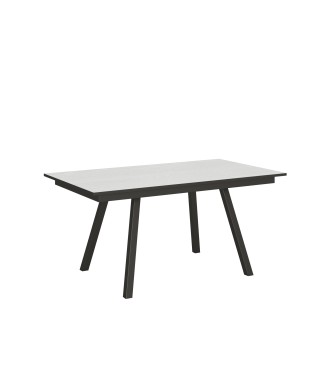 Mirhi table - Extendable table 90x160/220 cm Mirhi White Ash Anthracite frame