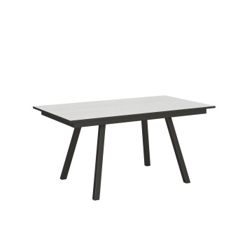 Mirhi table - Extendable table 90x160/220 cm Mirhi White Ash Anthracite frame