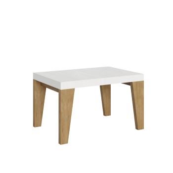 Naxy Mix table - Extendable table 90x130/234 cm Naxy Mix White Ash top - Walnut legs