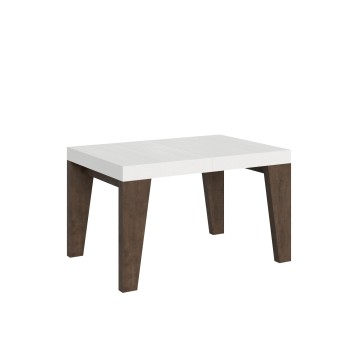 Naxy Mix table - Extendable table 90x130/234 cm Naxy Mix White Ash top - Walnut legs