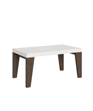 Naxy Mix table - Extendable table 90x160/264 cm Naxy Mix White Ash top - Walnut legs