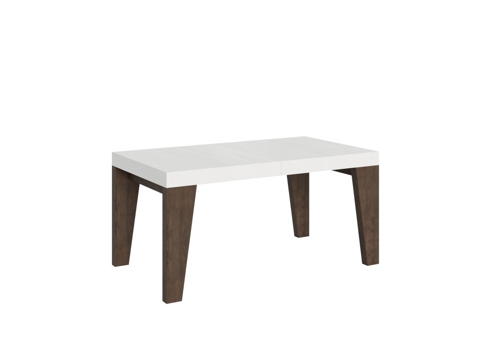 Naxy Mix table - Extendable table 90x160/264 cm Naxy Mix White Ash top - Walnut legs