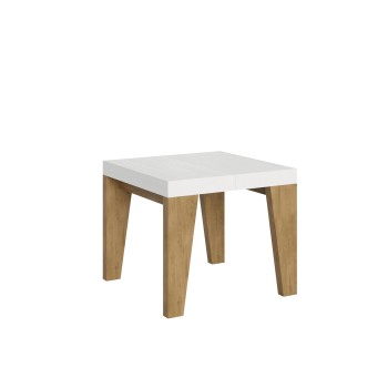 Naxy Table - Extendable table 90x90/246 cm Naxy White Ash