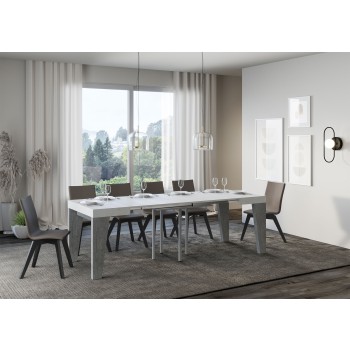 Naxy Table - Extendable table 90x90/246 cm Naxy White Ash