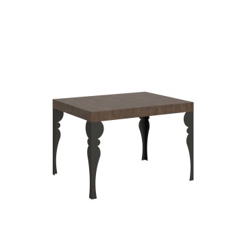 Paxon Anthracite Table - Extendable table 70x110/194 cm Paxon White Ash Anthracite frame