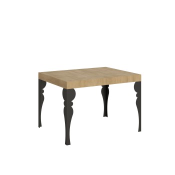 Paxon Anthracite Table - Extendable table 70x110/194 cm Paxon White Ash Anthracite frame