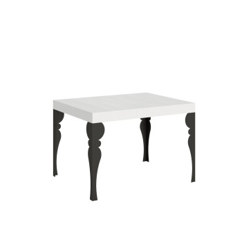 Paxon Anthracite Table - Extendable table 70x110/194 cm Paxon White Ash Anthracite frame