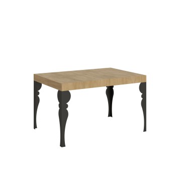 Paxon Anthracite Table - Extendable table 90X120/224 cm Paxon White Ash Anthracite frame