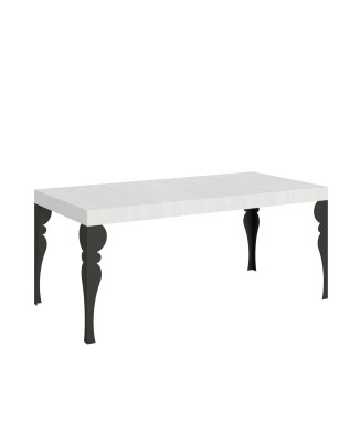 Paxon Anthracite Table - Extendable table 90x180/284 cm Paxon White Ash Anthracite frame