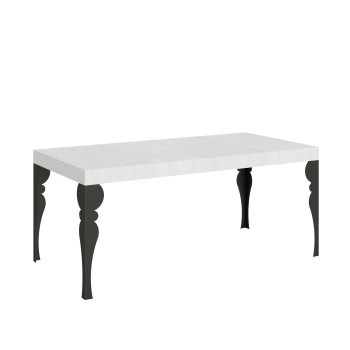 Paxon Anthracite Table - Extendable table 90x180/284 cm Paxon White Ash Anthracite frame