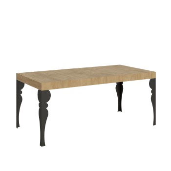 Paxon Anthracite Table - Extendable table 90x180/440 cm Paxon White Ash Anthracite frame