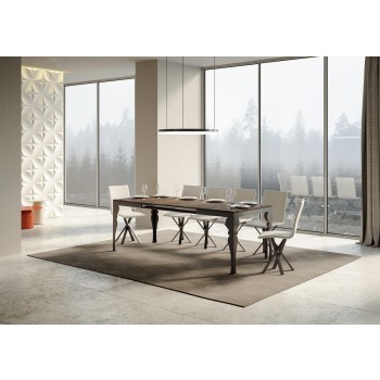 Paxon Evolution Anthracite Table - Extendable table 90x120/224 cm Paxon Evolution White Ash Anthracite frame