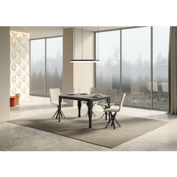 Paxon Evolution Anthracite Table - Extendable table 90x120/224 cm Paxon Evolution White Ash Anthracite frame