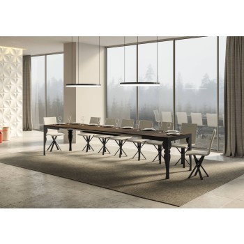 Paxon Evolution Anthracite Table - Extendable table 90x120/380 cm Paxon Evolution White Ash Anthracite frame