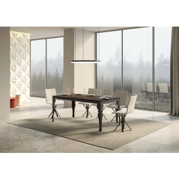 Paxon Evolution Anthracite Table - Extendable table 90x160/264 cm Paxon Evolution White Ash Anthracite frame