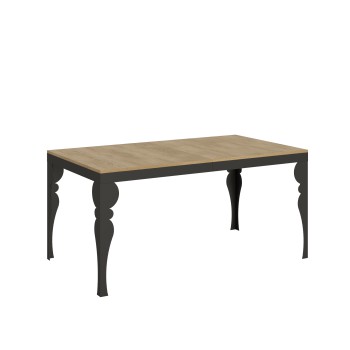 Paxon Evolution Anthracite Table - Extendable table 90x160/264 cm Paxon Evolution White Ash Anthracite frame