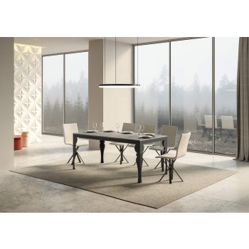 Paxon Evolution Anthracite Table - Extendable table 90x160/420 cm Paxon Evolution White Ash Anthracite frame