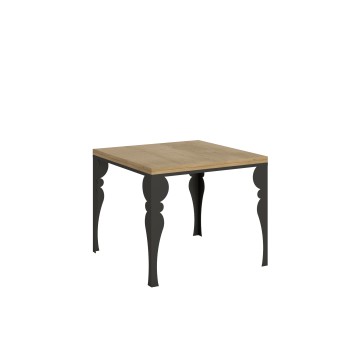 Paxon Libra Anthracite Table - Opening table 90x90/180 cm Paxon Libra Oak Nature Anthracite frame