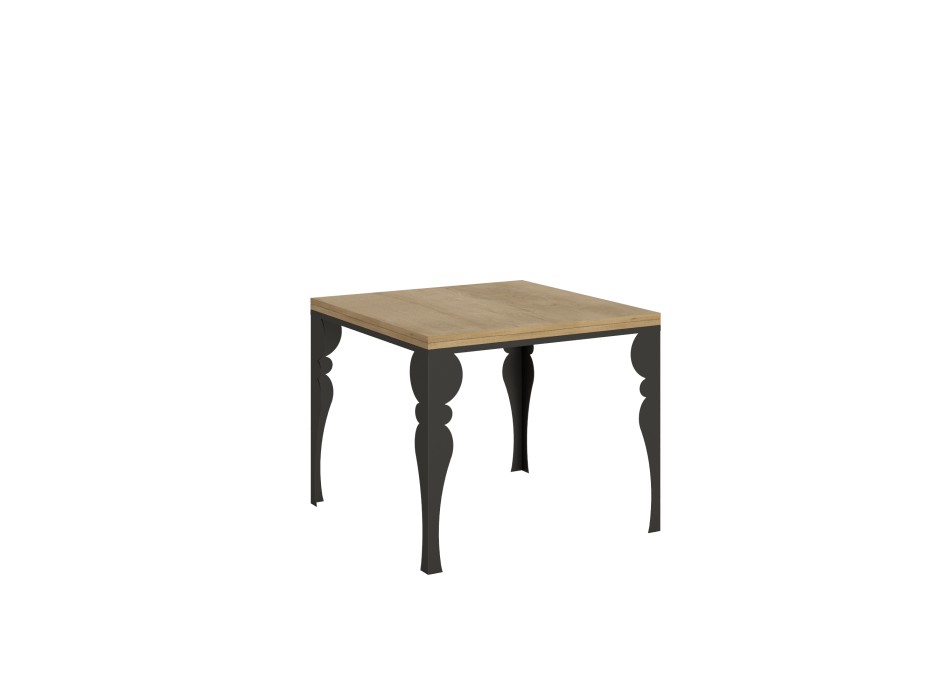 Paxon Libra Anthracite Table - Opening table 90x90/180 cm Paxon Libra Oak Nature Anthracite frame