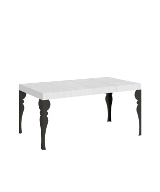 Paxon Premium Anthracite Table - Extendable table 90X120/224 cm Paxon Premium White Ash Anthracite frame