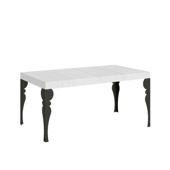 Paxon Premium Anthracite Table - Extendable table 90X120/224 cm Paxon Premium White Ash Anthracite frame