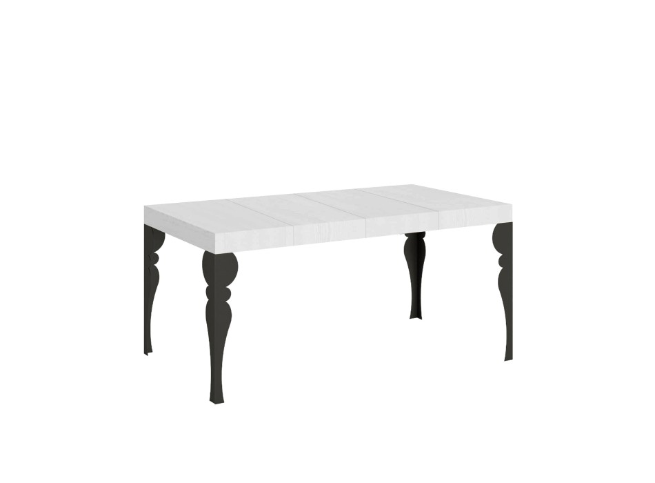 Paxon Premium Anthracite Table - Extendable table 90X120/224 cm Paxon Premium White Ash Anthracite frame