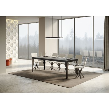 Paxon Premium Anthracite Table - Extendable table 90x180/284 cm Paxon Premium White Ash Anthracite frame