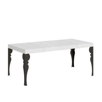 Paxon Premium Anthracite Table - Extendable table 90x90/246 cm Paxon Premium White Ash Anthracite frame