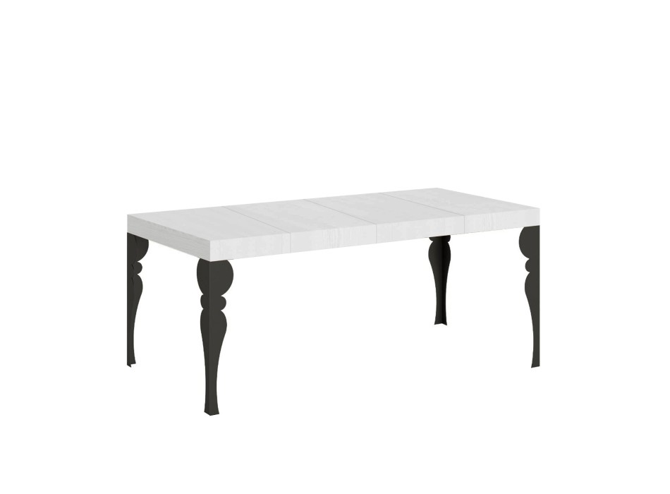 Paxon Premium Anthracite Table - Extendable table 90x90/246 cm Paxon Premium White Ash Anthracite frame